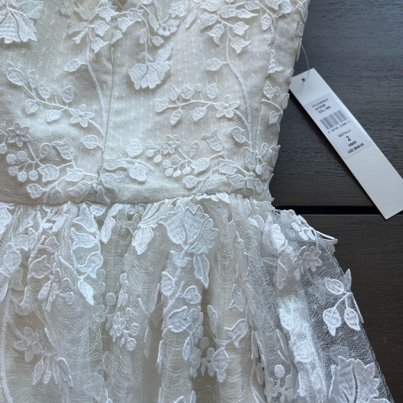 Gorgeous Monique Lluillier embroidered strapless mini dress - Picture 5 of 8